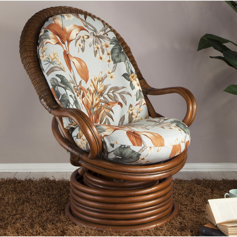wayfair wicker swivel chair